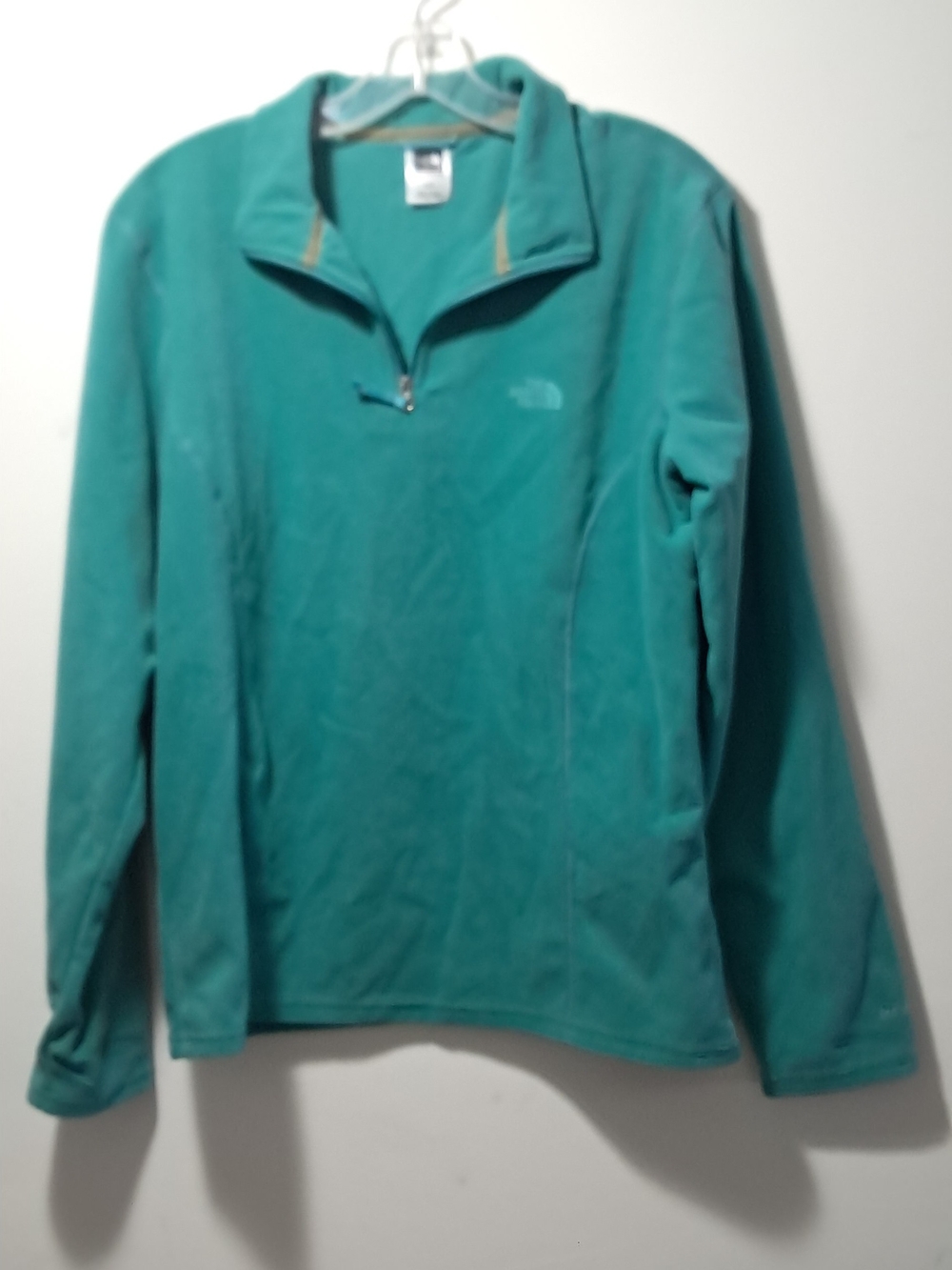 The North Face Women's Teal Quarter-Zip Fleece Pullover